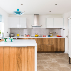 Modern wood furniture plywood kitchen cabinet