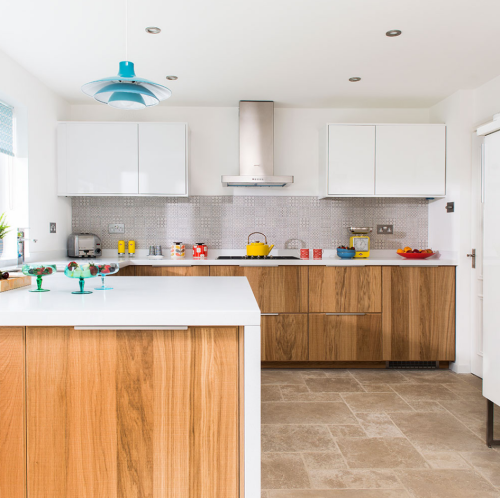 Modern wood furniture plywood kitchen cabinet