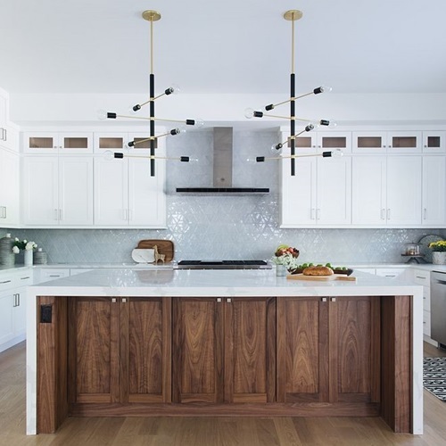 Modern American Style Solid Wood Kitchen Cabinets Luxury Kitchen Cabinets
