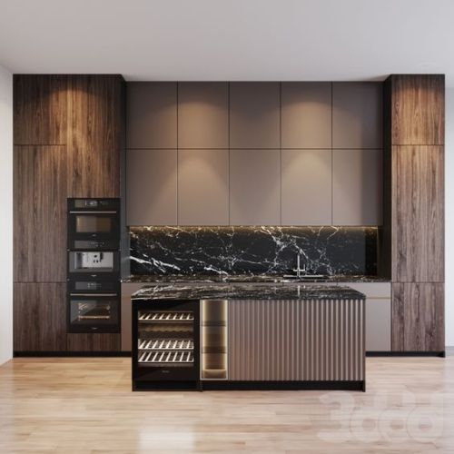Kitchen Furniture Design Wood Veneer Kitchen Cabinet