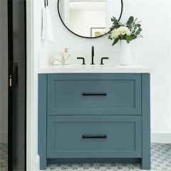 Green Bathroom vanity Single Bathroom Vanity and Sink Set