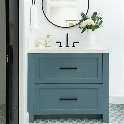 Green Bathroom vanity Single Bathroom Vanity and Sink Set