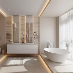Modern lacquer bathroom cabinets design white bathroom vanity