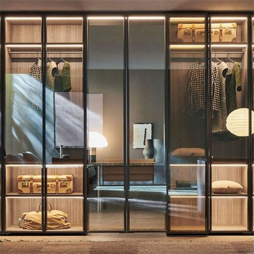 European style modern bedroom wardrobe closet custom made walk-in wardrobe closet for apartment