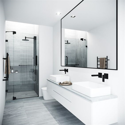 Modern Wood Bathroom Vanities Double Sink Waterproof Bathroom Cabinet
