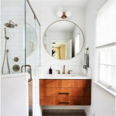 30'' bathroom vanity round vanity mirror solid wood bathroom cabinets