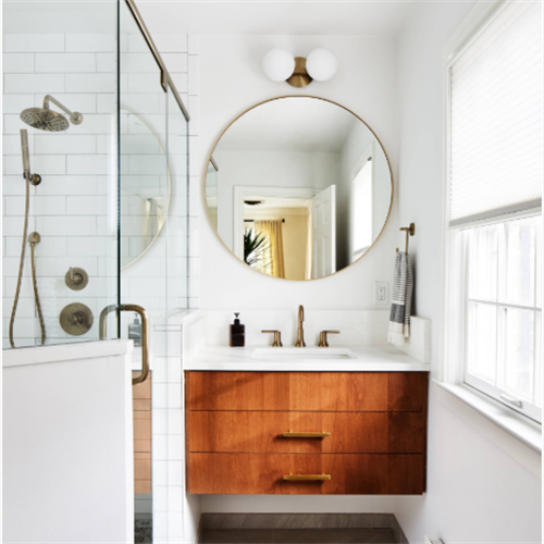 30'' bathroom vanity round vanity mirror solid wood bathroom cabinets