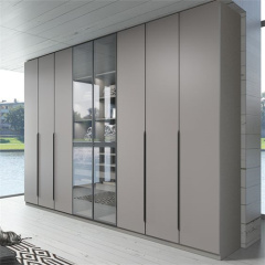 Professional Wardrobes Bedroom Closet Modern Design Wardrobes With Glass doors And LED Light