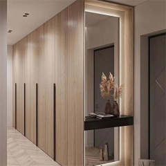 Customized wardrobe storage cabinet closet bedroom furniture with mirror design