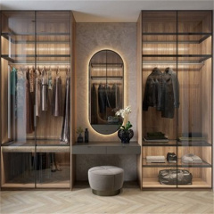 Luxury wooden wardrobe bedroom furniture design