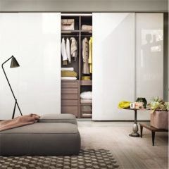 Bedroom Furniture Flat Packing Wardrobe Factory Price Wooden Sliding Wood Home Furniture Bedroom Sets Modern