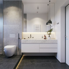 Washroom Cabinet Vanity Set White Modern Floating Bathroom Vanity