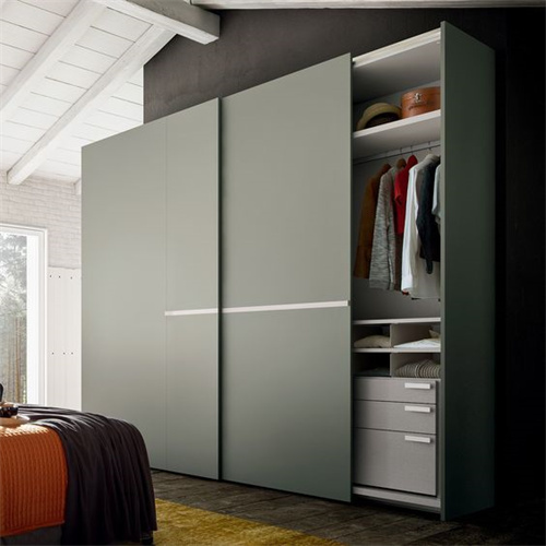 Customized sliding door bedroom wardrobe solid wood wardrobe for home