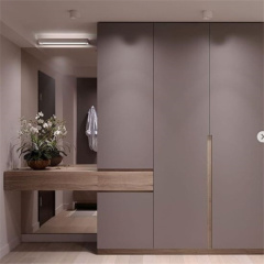 Bedroom Wooden Wardrobe with Mirror And Dressing Table