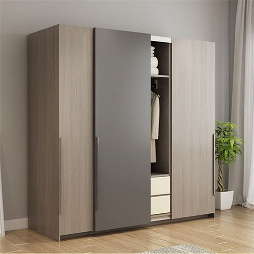 Customized sliding door bedroom wardrobe solid wood wardrobe for home