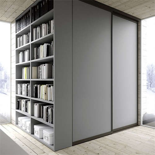 Customized wardrobe storage cabinet closet bedroom furniture with mirror design