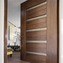 Contemporary Solid Wood Entry Main Door Entrance Wooden Doors Modern Exterior Main Pivot Door