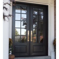 Exterior Front Doors Modern Glass Wood Entry Doors Double Main Wooden Door