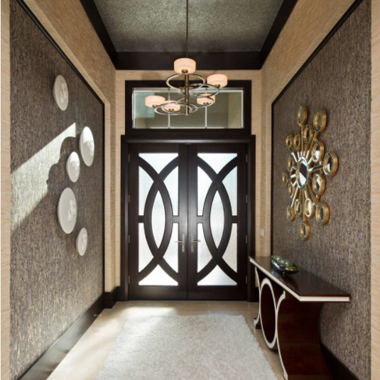 Exterior Front Doors Modern Glass Wood Entry Doors Double Main Wooden Door