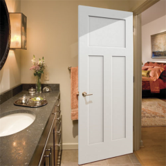 Internal Solid Wooden White Prime Doors Wood Molded HDF Molded Door Prices Simple Design For Office Interior