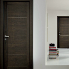Modern Melamine Wooden Bedroom door interior wood Prehung Melamine Mdf Hotel door For House With Frames