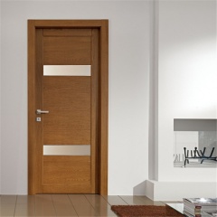 White oak USA decoration wooden doors apartment room interior fancy solid wood swing doors