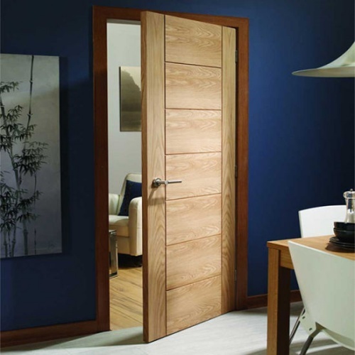 Latest Design Residential Modern Innovation Modern American Oak Interior Solid Wooden Room Door For House