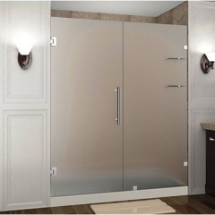 Modern Tempered Glass Hinged Bathroom Shower Enclosure Shower Door