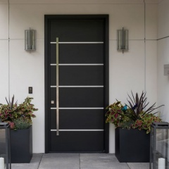 Latest Wooden Single Door Design Waterproof Solid Wood Front Door Main Entrance Wooden Doors