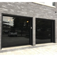 New Design Modern Aluminum Tempered Full View Glass Garage Door Frameless Glass Panel Garage Door