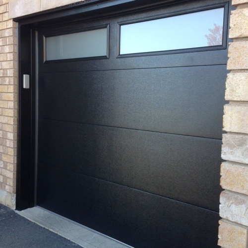 Modern Hurricane Resistant Sectional Electric Garage Door Automatic Steel Glass Garage Doors