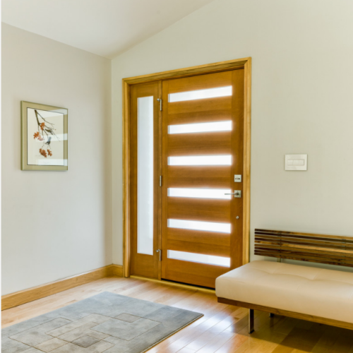 New exterior luxury wooden pivot entry front doors for houses