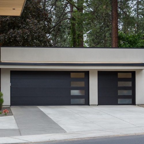 Customized Automatic Insulated Electric Sectional Double Skin Overhead Foamed Steel Garage Doors For Villa