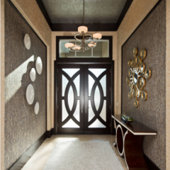 High Quality Soundproof Door Solid Wood Entry Door Front Entry Hinged Door