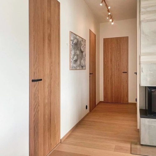 Modern Prehung Internal Door Oak interior timber door