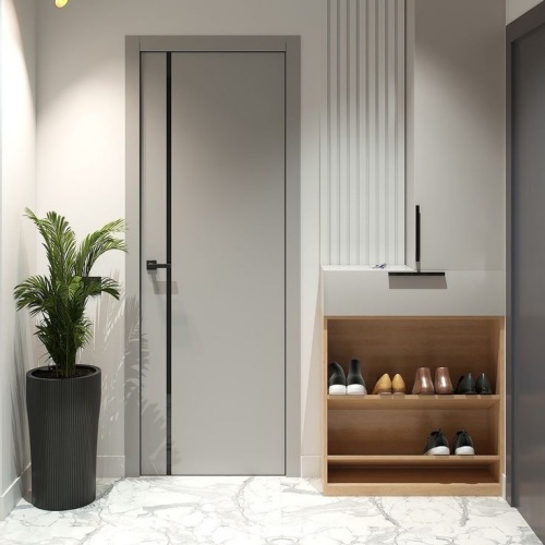 Traditional MDF Solid Wood Doors Top Quality Melamine Door Interior Soundproof for House Doors