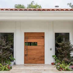 Modern solid wood door designs entry main wood exterior door for house pivot wooden security doors