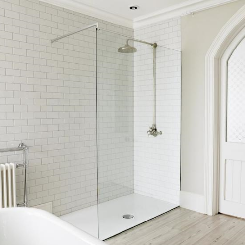 Grille Design Glass Shower Screen