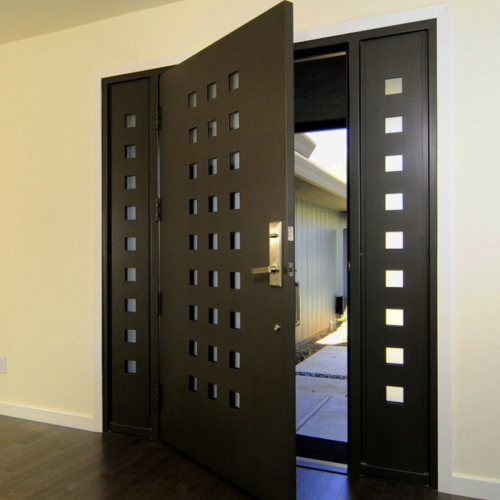 Latest Wooden Single Door Design Waterproof Solid Wood Front Door Main Entrance Wooden Doors