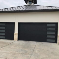 Apartment project automatic large auto lift steel overhead motorized bifold sectional garage door