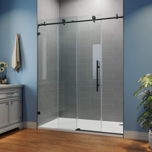 Frosted Glass Shower Door Sliding Glass Shower Door Tempered Glass Shower Enclosure