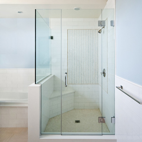 Corner Bathroom L Shape Frameless Shower Cubicles Foshan Square Modern Hinged Shower Enclosure Tempered Glass Shower Doors