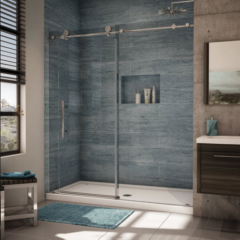 Hot Selling Rectangle Frameless Sliding shower Door shower Cabin Rollers glass shower enclosure set