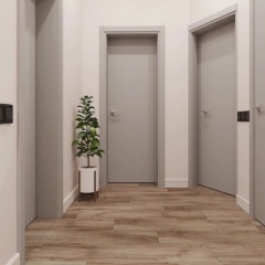 Melamine Wooden door MDF HDF Board For Houses interior Bedroom wood door Skin Panel Prehung