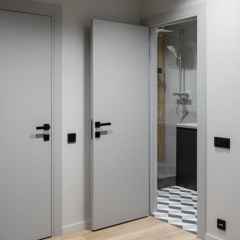 Melamine Wooden door MDF HDF Board For Houses interior Bedroom wood door Skin Panel Prehung