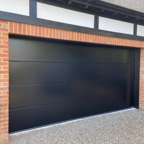 Modern Hurricane Resistant Sectional Electric Garage Door Automatic Steel Glass Garage Doors