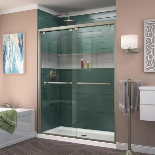 Hot Selling Rectangle Frameless Sliding shower Door shower Cabin Rollers glass shower enclosure set
