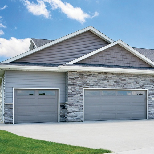 Modern Steel Sectional Garage Doors Overhead Insulated Flap Sliding Garage Door For Residential