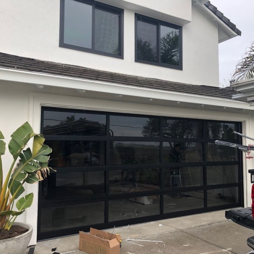 Automatic Sectional Aluminum Panel Electric Opener Garage Door With Windows