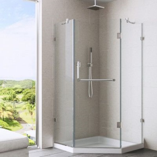 Frameless shower Screens Door Easy shower enclosure Room Installation Corner shower Cabin